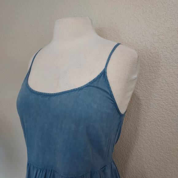 🔴3/$20 Delia's Chambray Blue Tank Dress Size S - Picture 6 of 12